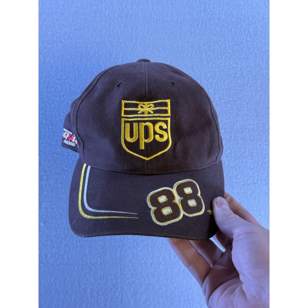Robert Yates Racing UPS 88 Hat Cap Strap Back Mens One Size Brown NASCAR Chase